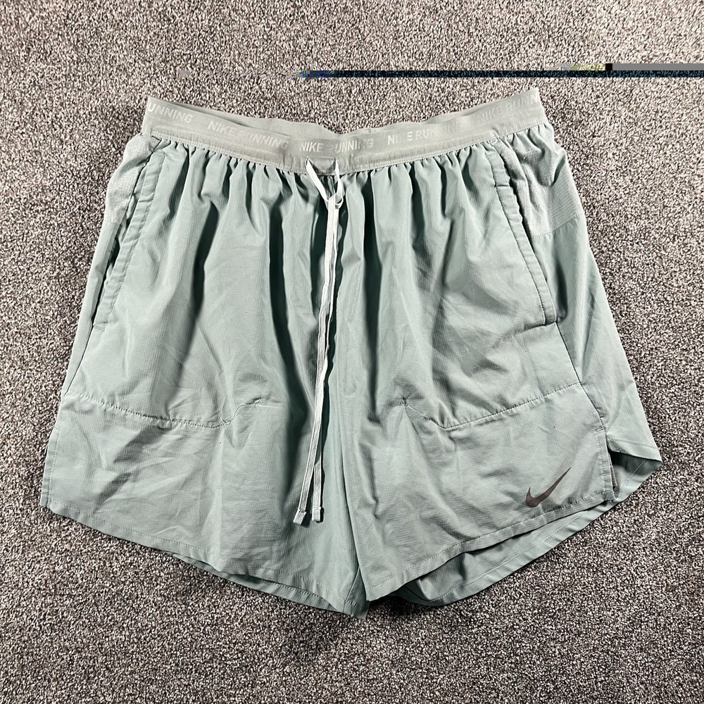 Nike Dri-FIT Running Shorts Sage Green Women’s Large Athletic Drawstring Run
